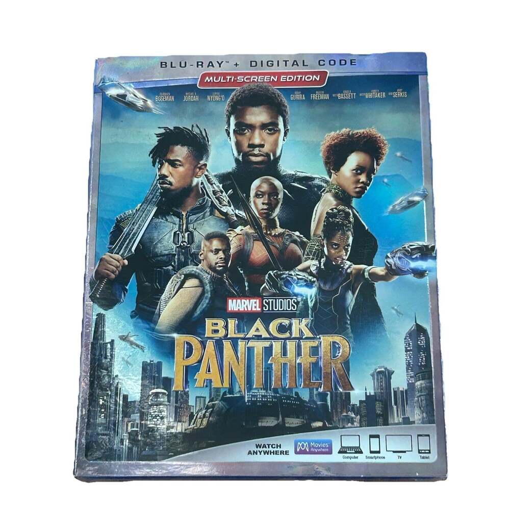 Black Panther Blu-ray and Digital w/Slipcover Marvel MCU Wakanda Boseman NEW